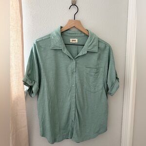 Pact Green Organic Cotton Short Sleeve Button Down
